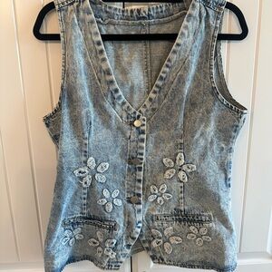 NWOT denim vest